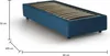 Einzelbett Dhol, Containerbett mit Stoffbespannung, 100%  Produktbild-Vorschau 3