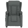 vidaXL Massagesessel Elektrisch Dunkelgrau Stoff Produktbild-Vorschau 4