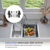 ANW HOME Nerezový dřez, kuchyňský dřez, vestavný dřez s Náhled obrázku produktu 7