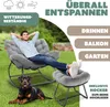 KESSER® Schaukelstuhl für drinnen & draußen mit Fußstütze Produktbild-Vorschau 4