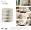 Tabouret ALTU rembourré avec rangement - Aspect velours Voir les images du produit 7