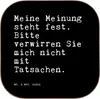 Mr. & Mrs. Panda Untersetzer für Gläser Meine Meinung steht Produktbild-Vorschau 1