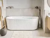 BELIANI Wanna biała akrylowa 170 x 80 cm owalna klasyczne Podgląd zdjęcia produktu 2