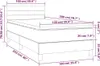 vidaXL Boxspringbett mit Matratze Schwarz 100x200 cm Samt Produktbild-Vorschau 7