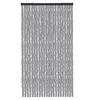 Tenda fluffy 120x220 a righe tinta unita argento Anteprima dell’immagine prodotto 1