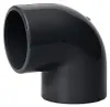 Mega Winkel 90° PVC-U 50 mm Klebemuffe 16 bar, grau Produktbild-Vorschau 4