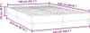 vidaXL Rama łóżka bez materaca czarna 140x220 cm aksamitna Podgląd zdjęcia produktu 6