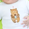 Mr. & Mrs. Panda Babyshirt Bär Baby 12. - 18. Monat - Weiß Produktbild-Vorschau 4