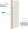 LIKMA Wandkissen Bouclé Stoff Polsterpaneel Creme  35x25 cm Produktbild-Vorschau 3