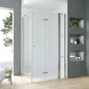 Duschkabine Eckeinstieg 105x70x187 cm, Falttür mit Produktbild-Vorschau 1