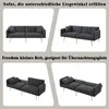 Merax Zweisitzer Sofa mit Bettfunktion, Sofabett mit Produktbild-Vorschau 9