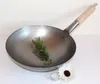 Wok Pfanne 32 cm Ø runder Boden Kohlenstoffstahl zum Produktbild-Vorschau 2