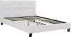 Lit double en pvc "Julia" - 140 x 190 cm - Blanc Voir les images du produit 1