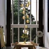 ZMH lampa wisząca stół jadalny 10 płomieni bursztynowa Podgląd zdjęcia produktu 8