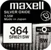 Maxell SR0621SW, Batria na jedno pouitie, SR60, Strieborn Náhľad obrázku produktu 2