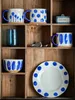 Blaue Steingut Schale Produktbild-Vorschau 4
