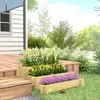 Outsunny Hochbeet, 3-stufige Blumenkasten mit Produktbild-Vorschau 2