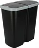 Abfallbehälter Prosperplast COMPACTA Q DUO, 45 l schwarz Produktbild-Vorschau 2