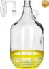 4x 5L Flasche +Gummistopfen + Gärröhrchen Gärballon Set Produktbild-Vorschau 4