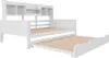 Divano letto Sweiko 90x200CM in legno massiccio, letto Anteprima dell’immagine prodotto 8