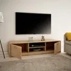 TV-Schrank 160cm breit Lowboard mit matter Oberfläche Produktbild-Vorschau 2