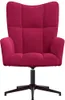 vidaXL Fotel Relax aksamitny w kolorze czerwonego wina Podgląd zdjęcia produktu 3