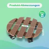 TolleTour 2x WPC Rouleau pour plantes 30x7.5 cm Rouleau Voir les images du produit 2