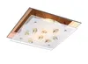 Globo Lighting Deckenleuchte Metall weiß, Glas amber, Glas Produktbild-Vorschau 1