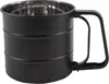 No brand Mehlsieb Edelstahl schwarz ø10 cm | 3 Stück Produktbild-Vorschau 2