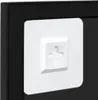 vidaXL Specchio da parete nero 100x60 cm in metallo Anteprima dell’immagine prodotto 6
