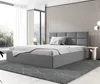 GUTTO Polsterbett 200x200 Metall-Lattenrost Grau Velour Produktbild-Vorschau 9