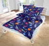 Kinderbettwäsche Renforce 135x200cm, 100% Baumwolle, Navy Produktbild-Vorschau 6