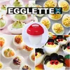 Collage of deviled eggs and an egg boiling mold. Produktbild-Vorschau