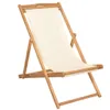 vidaXL Sdraio in teak 56x105x96 cm crema Anteprima dell’immagine prodotto 21