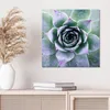 DEQORI Glasbild Echtglas 50x50 cm 'Taufrische Symmetrie' Produktbild-Vorschau 4