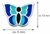 LUISIA® Ohrstecker "Schmetterling" E-15470-2 | Blau Produktbild-Vorschau 4