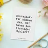 Mr. & Mrs. Panda Postkarte Spruch Schreiner Kompetenz - Produktbild-Vorschau 2