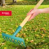 KADAX Rechen, Harke für Damen, flache Harke mit langem Produktbild-Vorschau 2