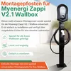 Myenergi Zappi V2.1 Wallbox Standfuß, Schwarz, Metall, für Produktbild-Vorschau 9