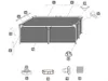 An exploded diagram showing the parts of a Bestway Steel Pro Pool Corner Joint. Produktbild-Vorschau
