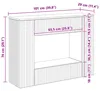vidaXL Konsolentisch Hochglanz Weiß 101 x 29 x 74 cm Produktbild-Vorschau 8