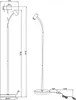 Kleine LED Stehlampe Schwarz dimmbar, flexible Leselampe Produktbild-Vorschau 8