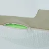 A close-up view of a pet stair with a zipper partially open, revealing green foam padding. Podgląd zdjęcia produktu