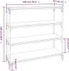 vidaXL Regál kouřový dub 100x33x100 cm odvozený výrobek ze Náhled obrázku produktu 8