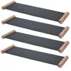 4x Servierplatte Schiefer 50 x 15 cm mit Holzgriffen Produktbild-Vorschau 1