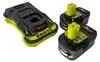 Ryobi ONE+ 18V Akkuset RC18150-250 2 Stück Akku 18V 5.0Ah + Produktbild-Vorschau 2
