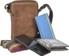Greenburry Vintage Leder Handy Umhängetasche 13x22cm Produktbild-Vorschau 3