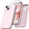 A pink iPhone case and screen protectors are displayed against a white background. Produktbild-Vorschau