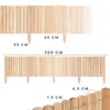 Woodygift Beeteinfassung Holz Rollzaun Gartenzaun Produktbild-Vorschau 2