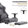 CRELIV -Ergonomischer Gamingstuhl aus Samt mit Produktbild-Vorschau 4